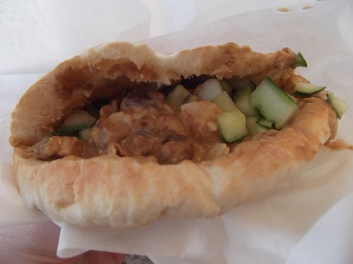 Ful in a pita at Beit Ha-Ful