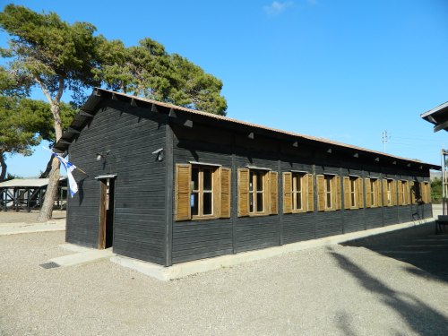 Exterior of the living quarters