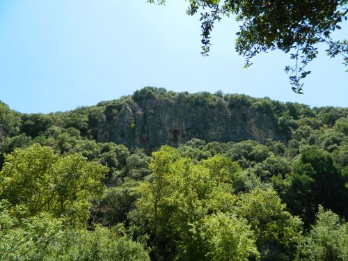 Cliff walls along Nachal Kziv