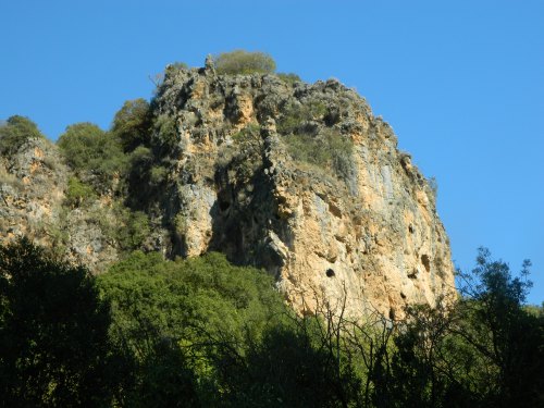 Craggy cliff walls