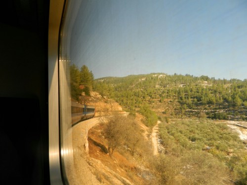 Approaching Jerusalem by train