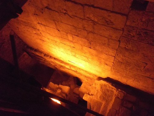 A deep achaeological pit