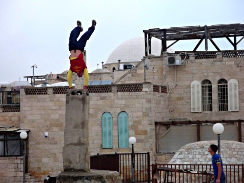 Arab rooftop parkour