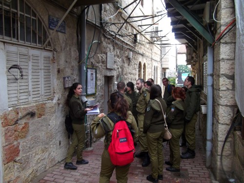 Outside Rabbi Aryeh Levin's house