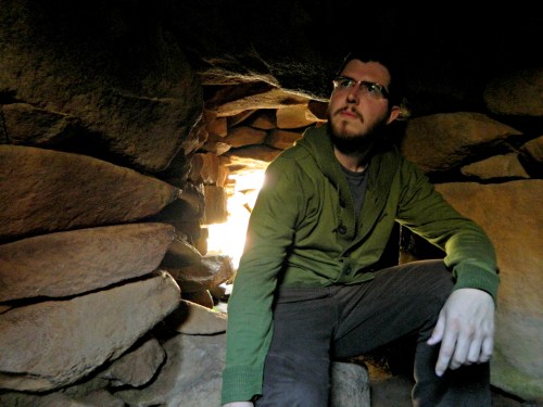 Within the little cave