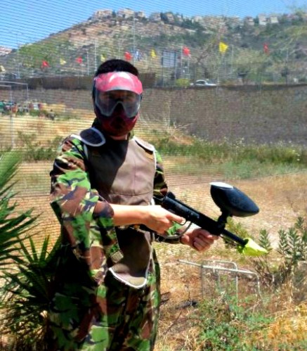 Posing before the battle