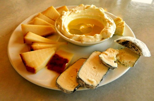The cheese platter