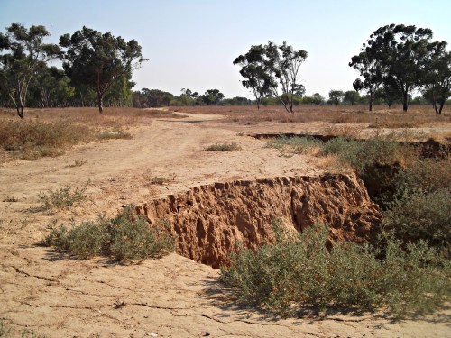 The path are a'crumblin'