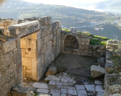 Byzantine church's southern narthex