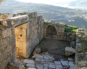 Byzantine church's southern narthex