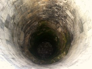 Deep inside the first pit
