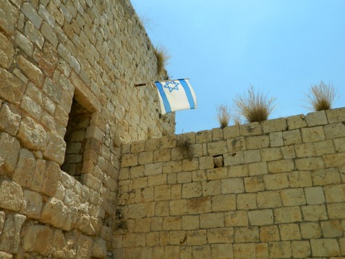 Israeli flag flying proud