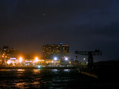 Tel Aviv Port at night