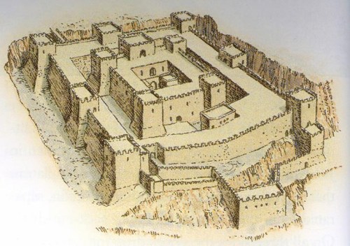 A drawing of what Belvoir might have looked like