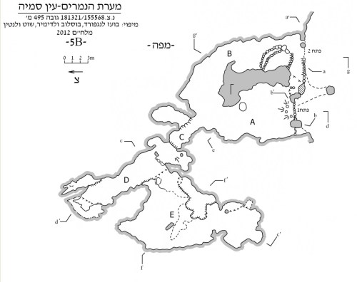 Namerim Cave map by Boaz Langford