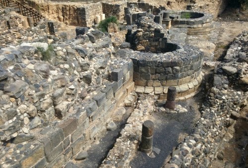 Roman gate and Byzantine wall outside the drainage canal