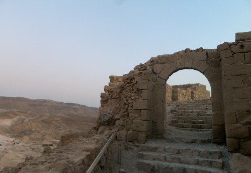 Entering via a small arched portal