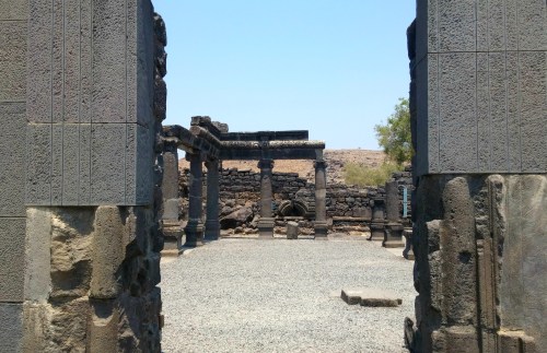 Peeking inside the ancient synagogue