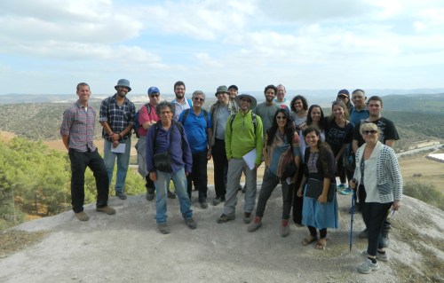 Group photo on Tel Azeka