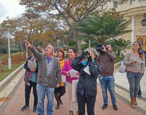 Birding outside the Psychology building