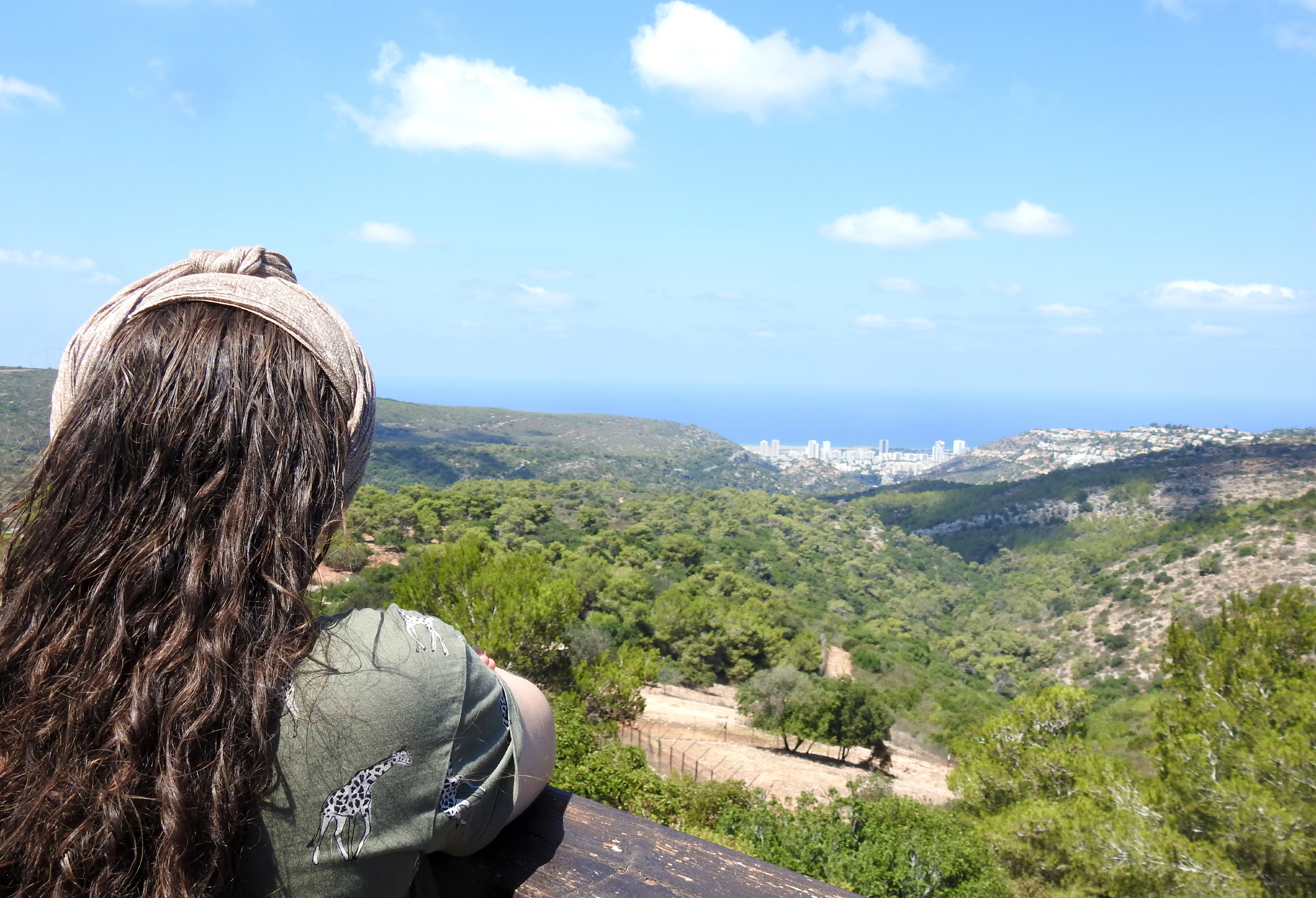 Bracha taking in the view