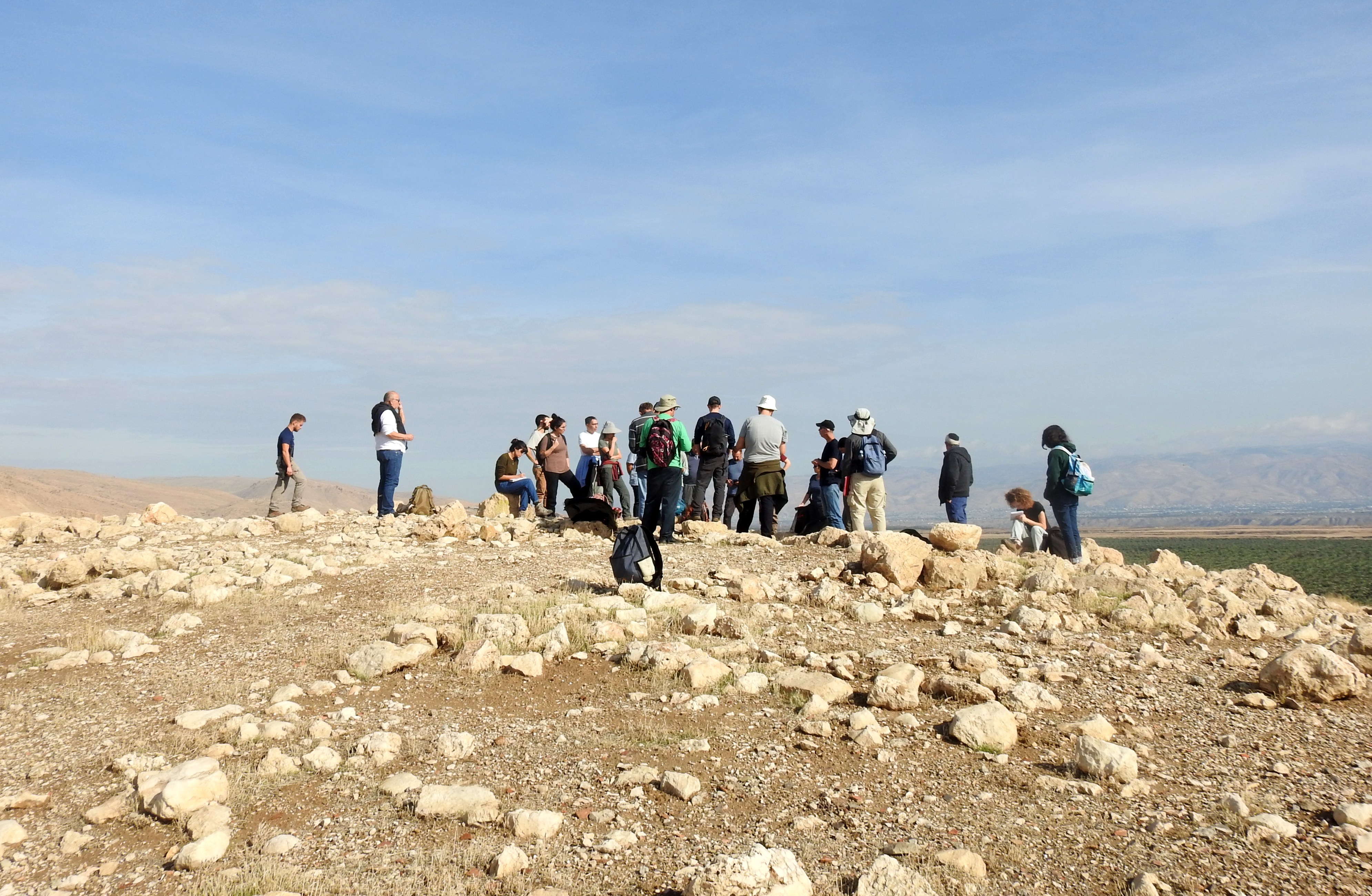 Atop the eastern fortress at Khirbet el-Makhruk
