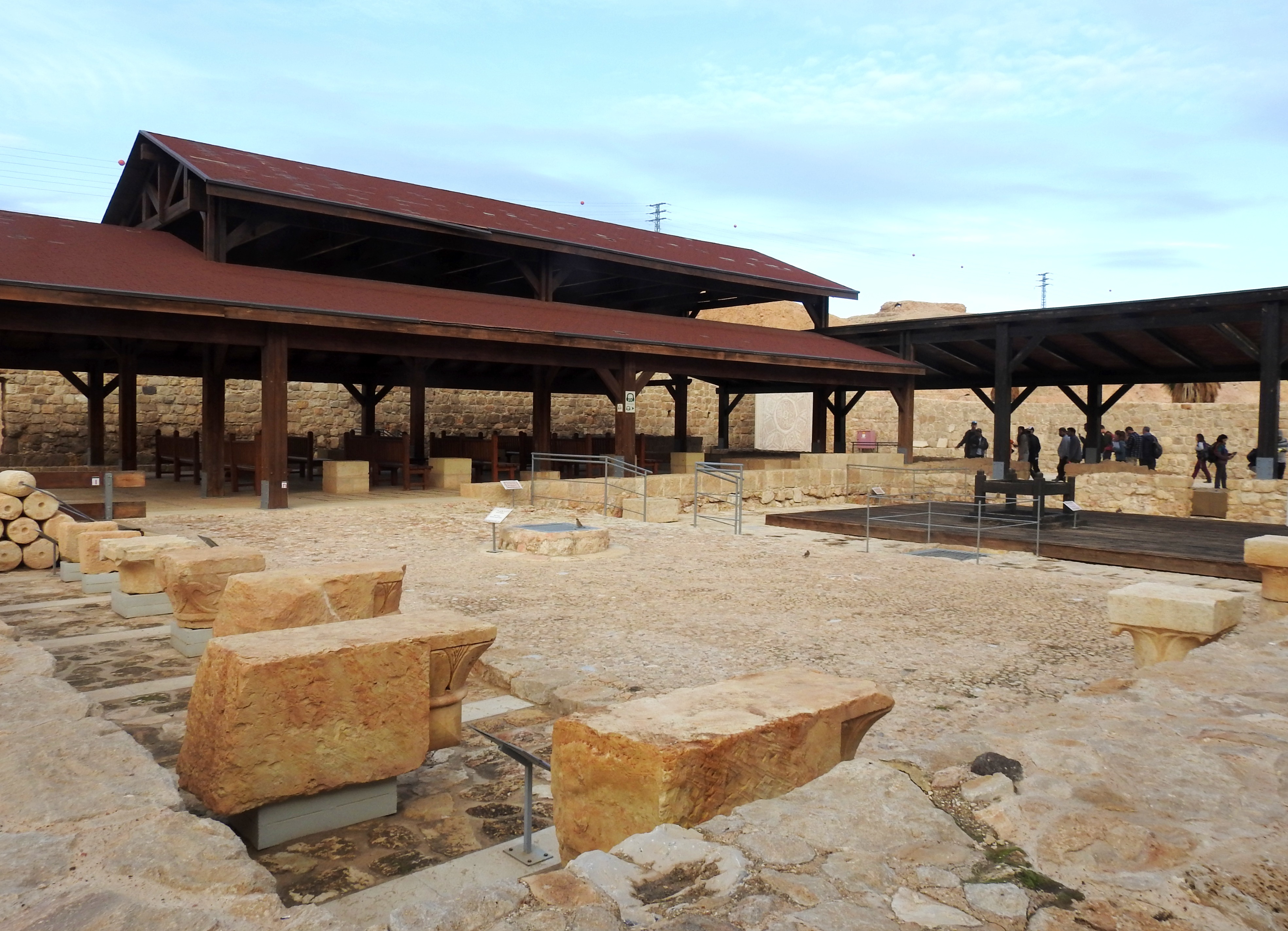 The outdoor exhibits of the museum