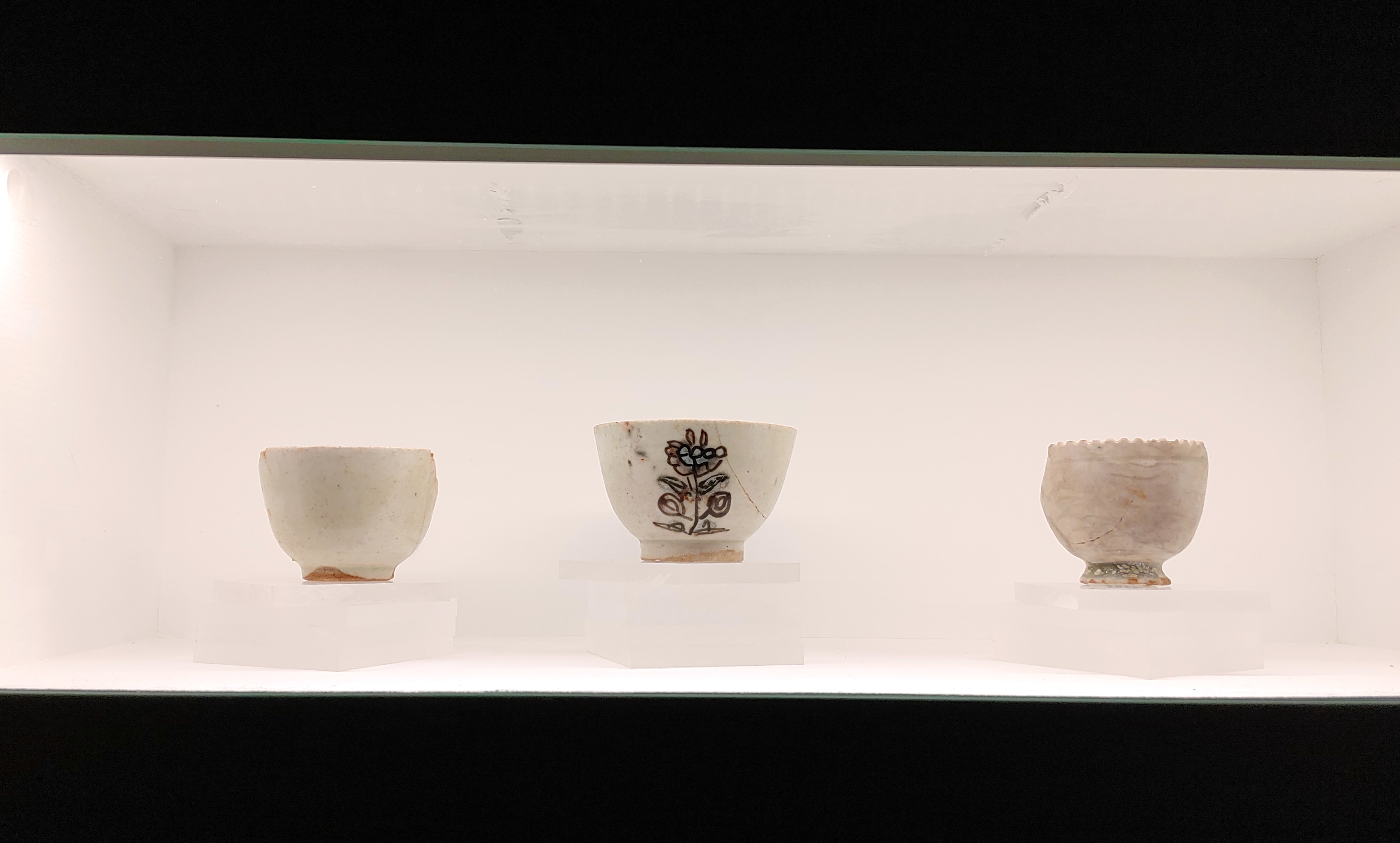 Excavated Ottoman coffee cups from Khirbet Hamsa
